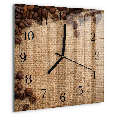 Reloj de vidrio Granos de café