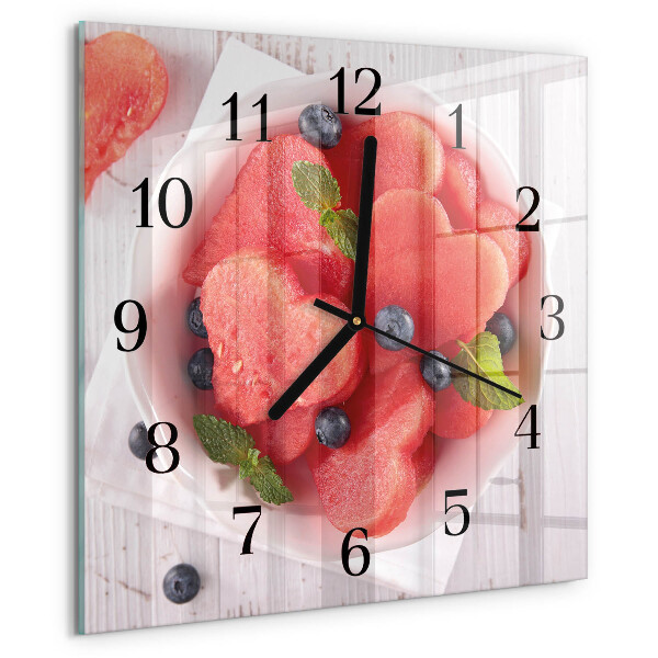 Reloj de vidrio Corazón de sandía