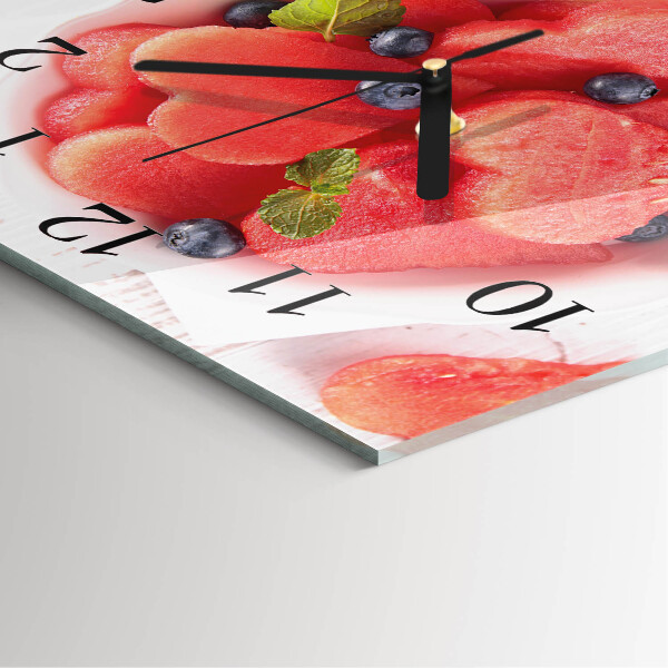 Reloj de vidrio Corazón de sandía