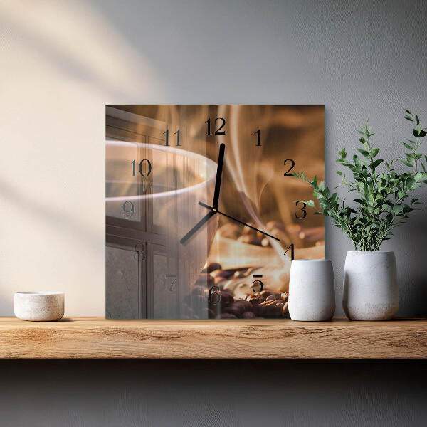 Reloj de vidrio Café