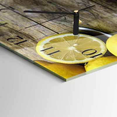 Reloj de vidrio Limones jugosos