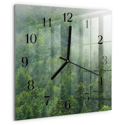 Reloj de vidrio Bosque brumoso