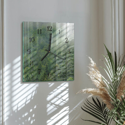 Reloj de vidrio Bosque brumoso