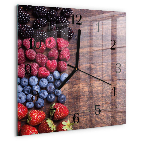 Reloj de vidrio Frutos del bosque
