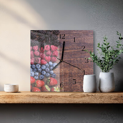 Reloj de vidrio Frutos del bosque