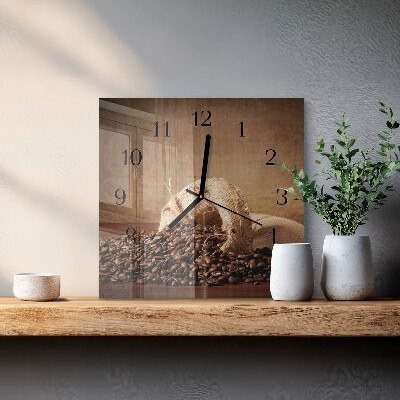 Reloj de vidrio Café