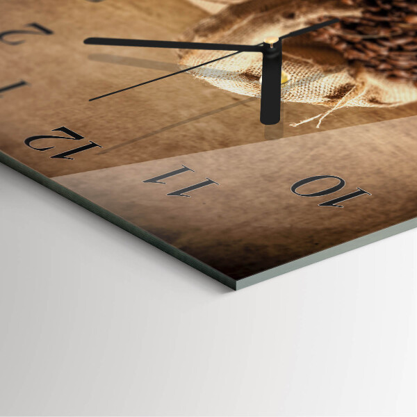 Reloj de vidrio Café