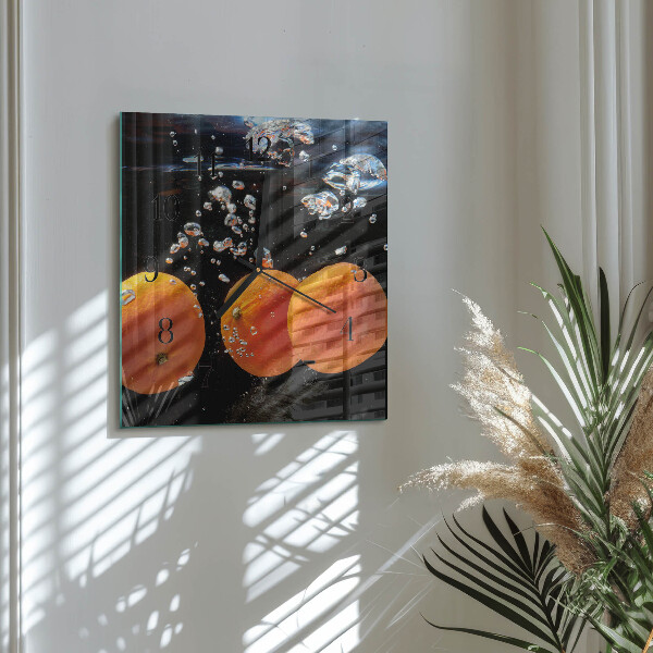 Reloj de vidrio Naranjas
