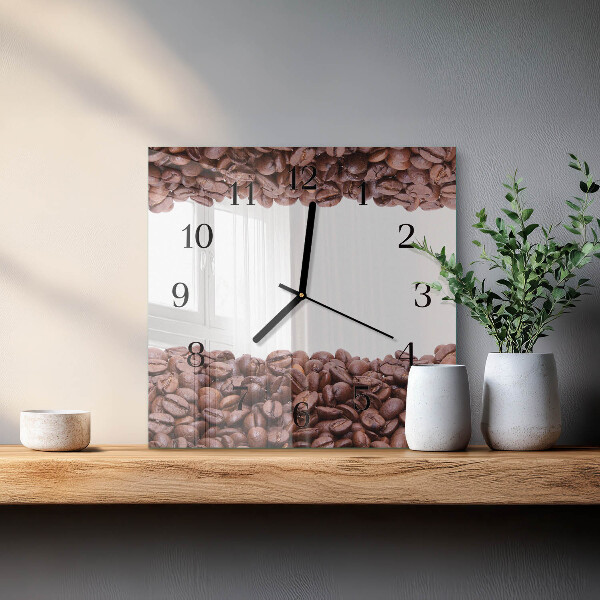 Reloj de vidrio Granos de café