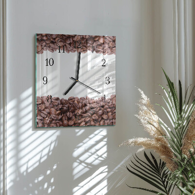 Reloj de vidrio Granos de café