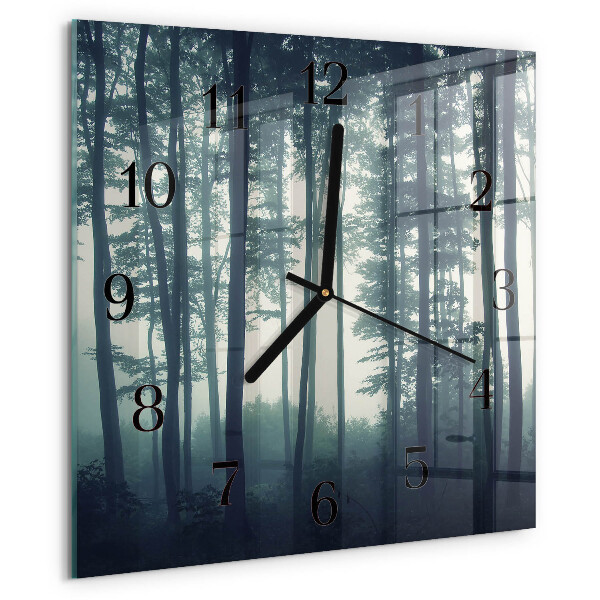 Reloj de vidrio Bosque brumoso