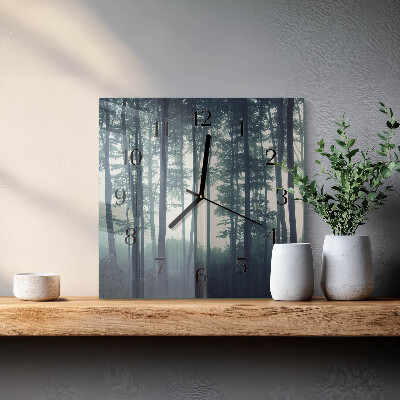 Reloj de vidrio Bosque brumoso