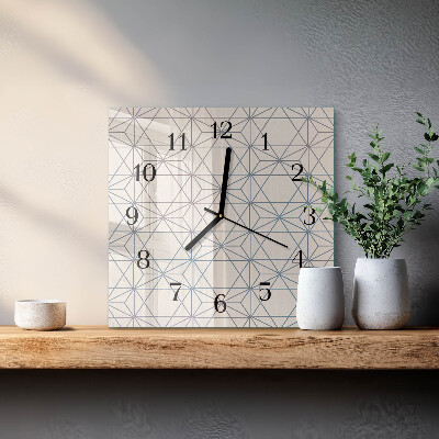 Reloj de vidrio Patrón geométrico