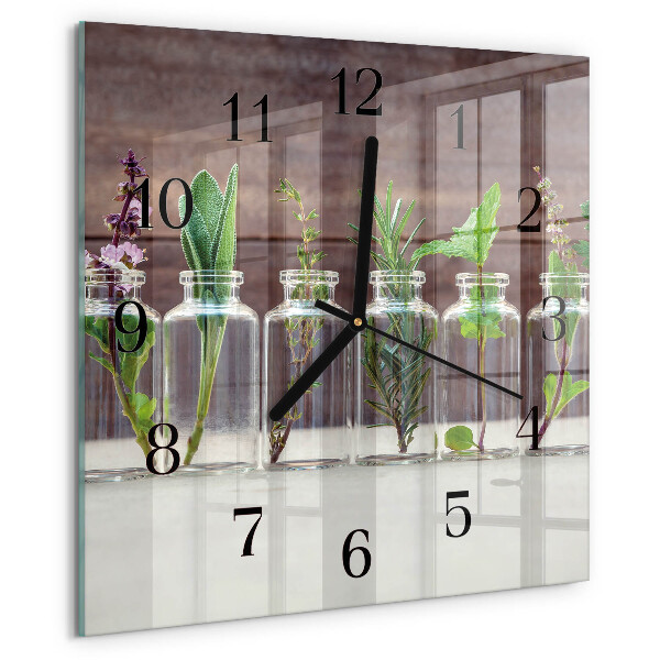 Reloj de vidrio Hierbas