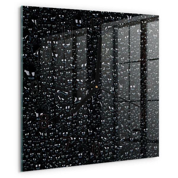 Reloj de vidrio Gotas de agua