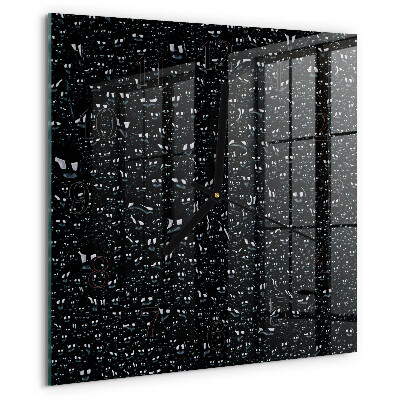 Reloj de vidrio Gotas de agua