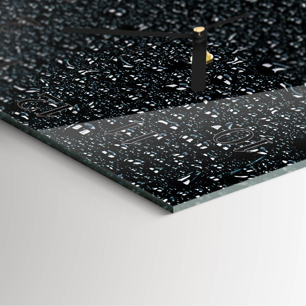 Reloj de vidrio Gotas de agua