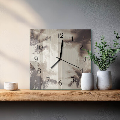 Reloj de vidrio Palmeras