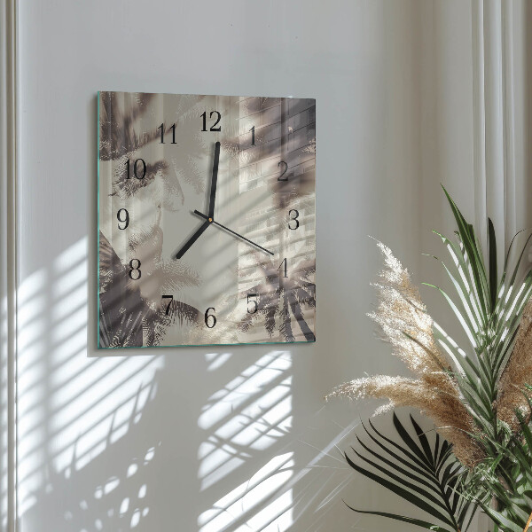 Reloj de vidrio Palmeras
