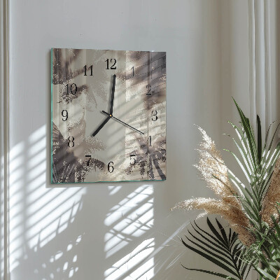 Reloj de vidrio Palmeras