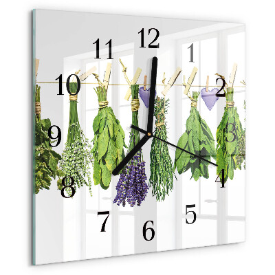 Reloj de vidrio Hierbas