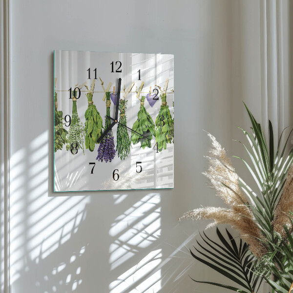 Reloj de vidrio Hierbas