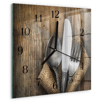 Reloj de vidrio Cuchillería
