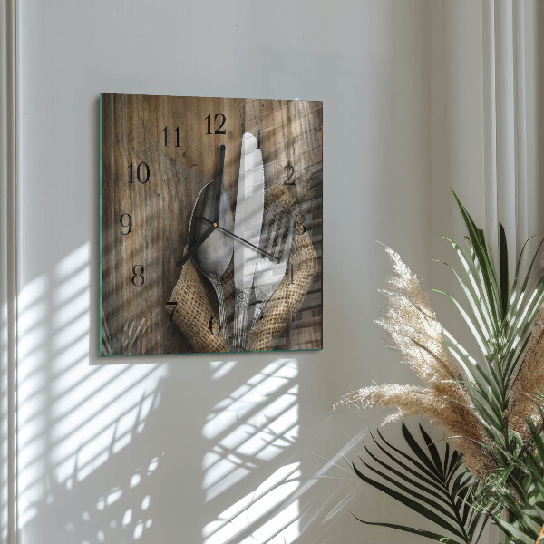 Reloj de vidrio Cuchillería