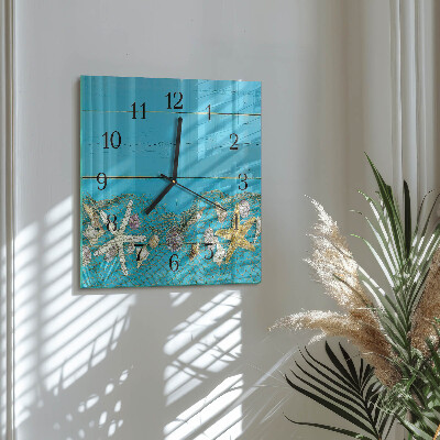 Reloj de vidrio tesoros del mar