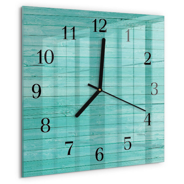 Reloj de vidrio pizarras verdes