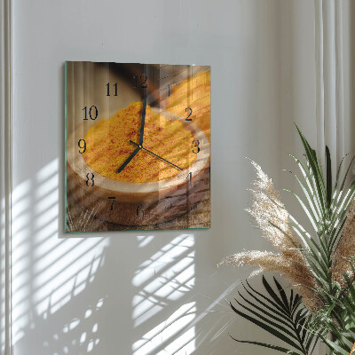 Reloj de vidrio Cúrcuma