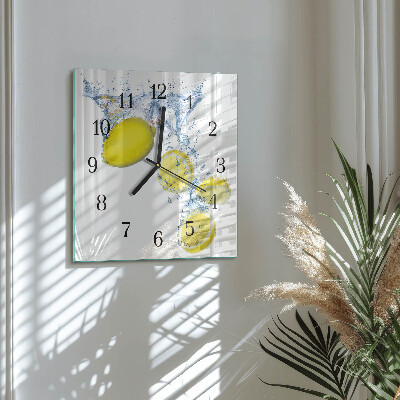 Reloj de vidrio Limones