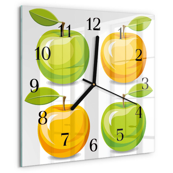 Reloj de vidrio Manzanas
