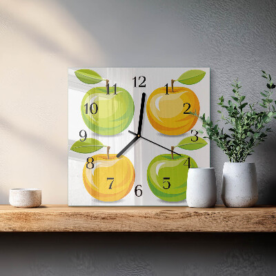 Reloj de vidrio Manzanas