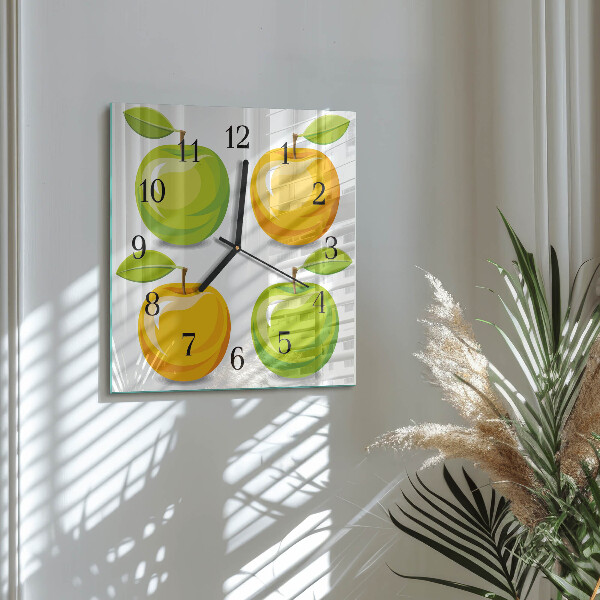 Reloj de vidrio Manzanas