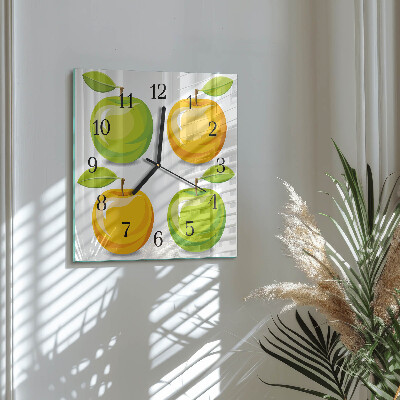 Reloj de vidrio Manzanas