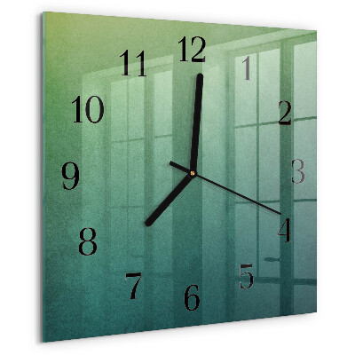 Reloj de vidrio Degradado verde