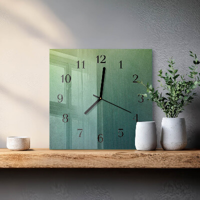Reloj de vidrio Degradado verde