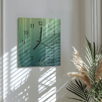Reloj de vidrio Degradado verde