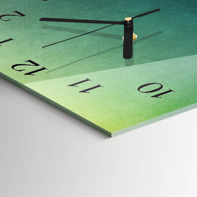 Reloj de vidrio Degradado verde