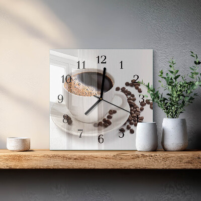 Reloj de vidrio Taza de café