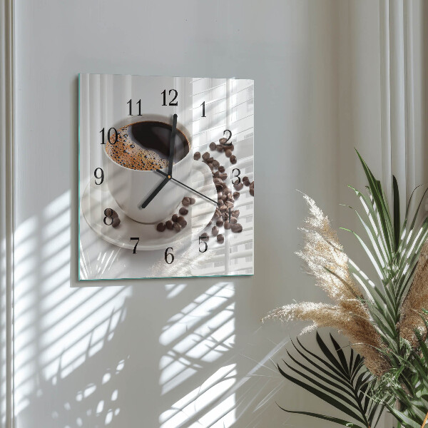 Reloj de vidrio Taza de café