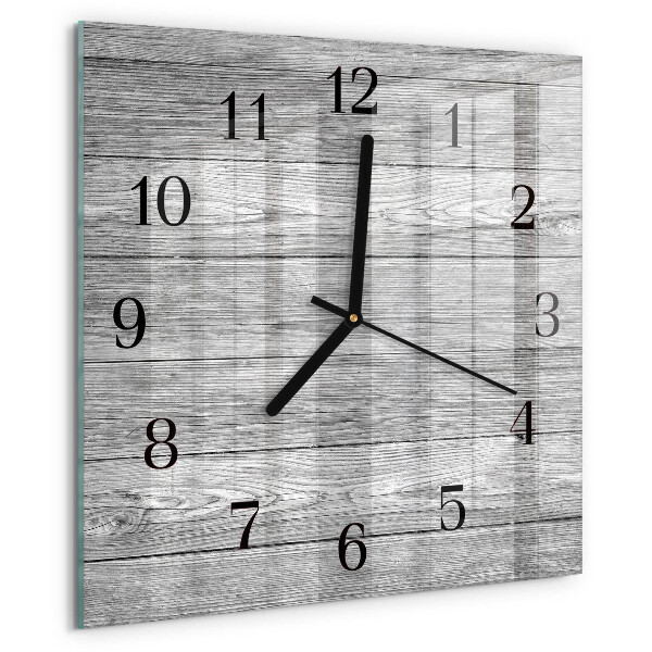 Reloj de vidrio Madera gris
