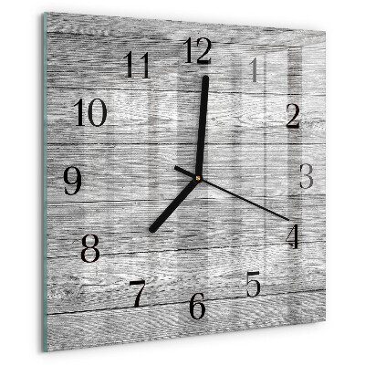 Reloj de vidrio Madera gris