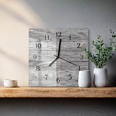 Reloj de vidrio Madera gris
