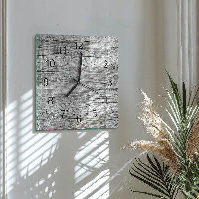 Reloj de vidrio Madera gris