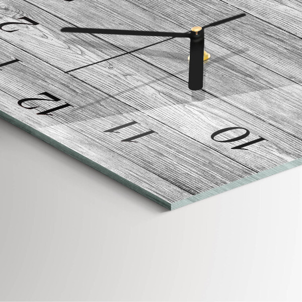 Reloj de vidrio Madera gris