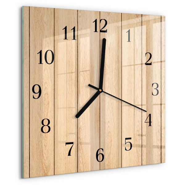 Reloj de vidrio Madera
