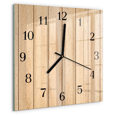 Reloj de vidrio Madera