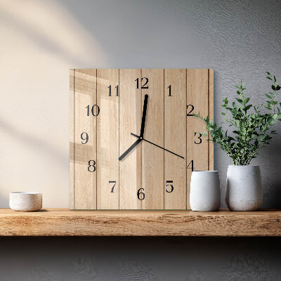 Reloj de vidrio Madera